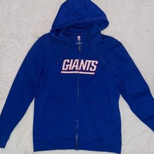 NFL PRO LINE GIANTS BECKHAM ZIP UP HOODIE